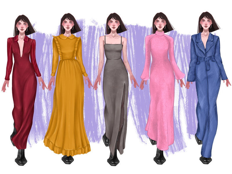 Maxi Dresses for Procreate