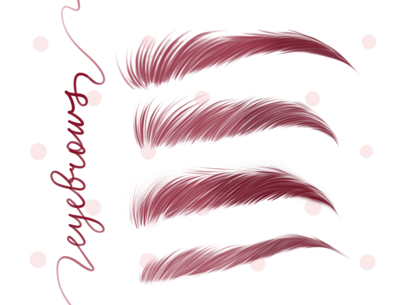 Perfect eyebrows for Procreate