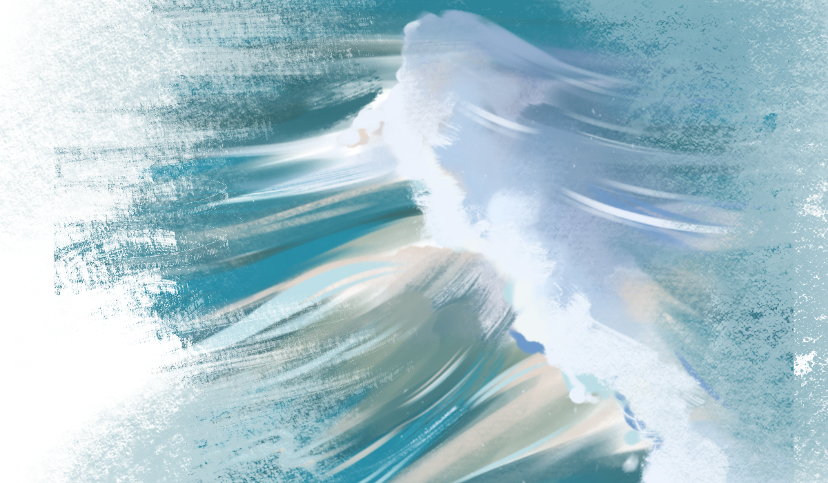 Ocean waves for Procreate