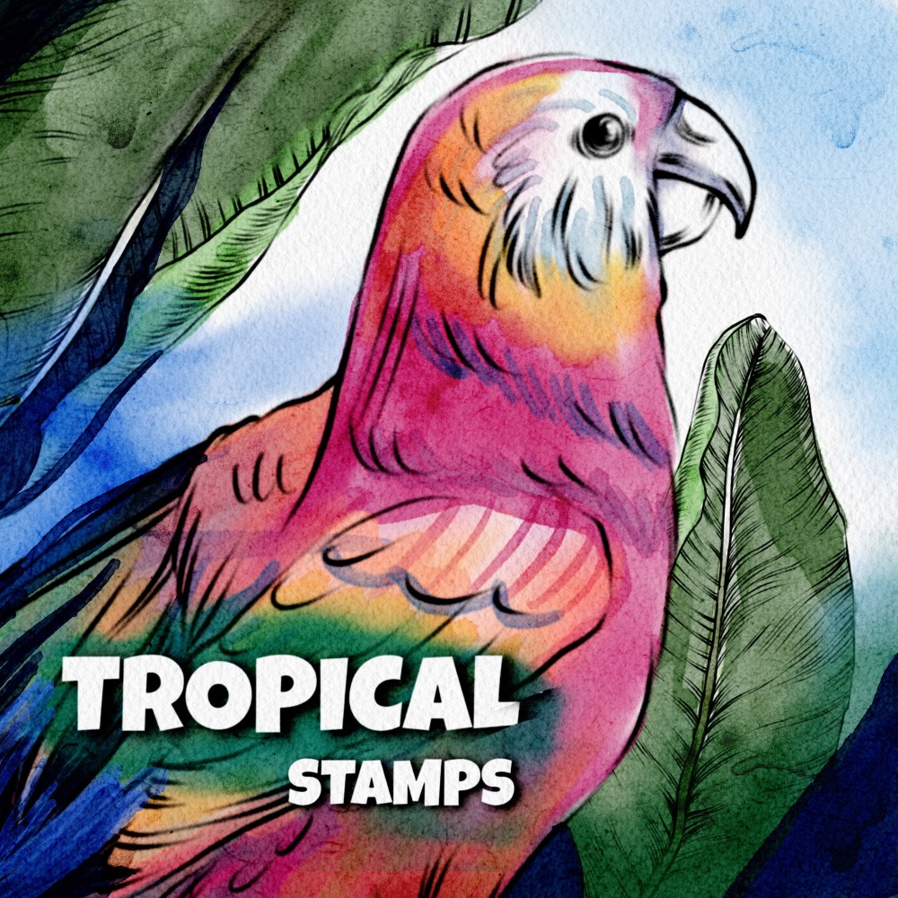 Tropical Stamps for Procreate