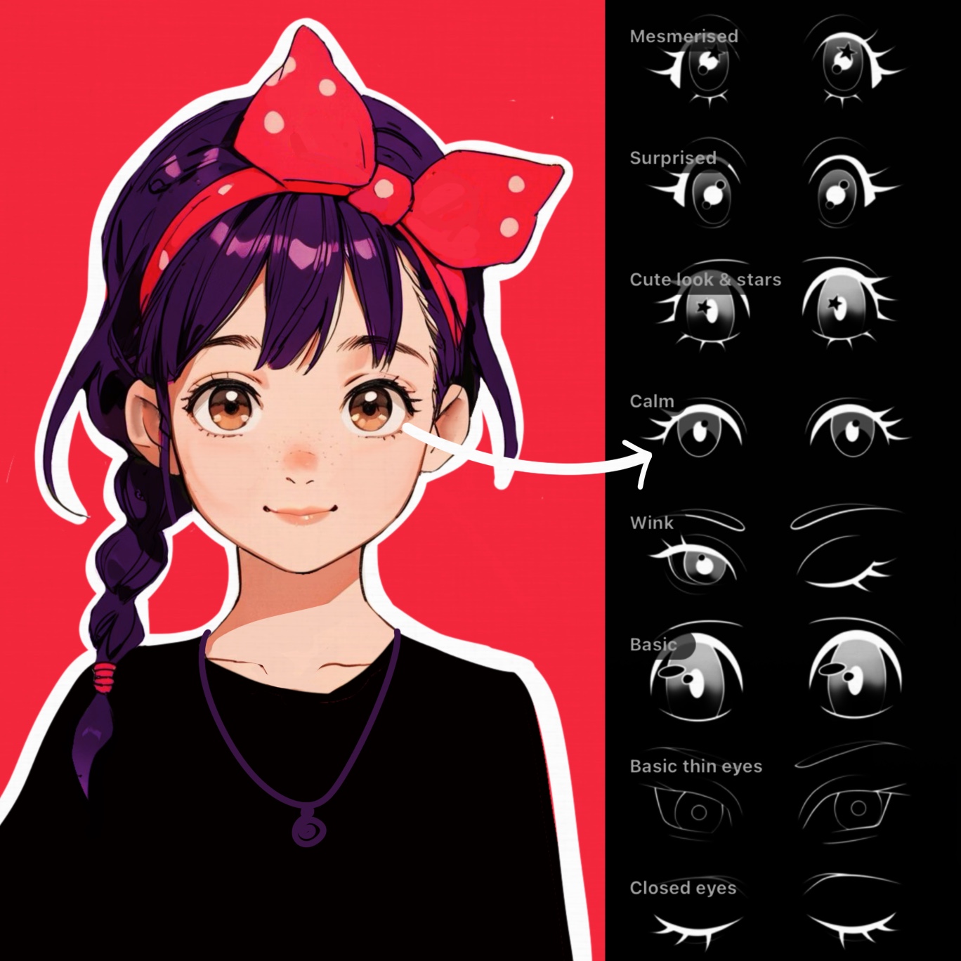 Anime Eyes Stamps for Procreate