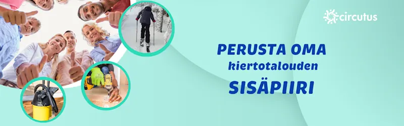 Voit perustaa oman kiertotalouden sisäpiirin itse osoitteessa www.circutus.fi/group tai olemalla yhteydessä asiakaspalveluumme.