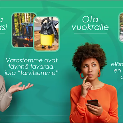 Circutus on vertaisvuokraamo netissä. Se tarkoittaa alustaa, joka yhdistää tavaroiden omistajat niitä tarvitseviin. Toisaalla on henkilöitä, joille on kertynyt kaappeihin vaikkapa harrastusvälineitä tai työkaluja. Toisaalla taas on henkilöitä, jotka mielellään käyttäisivät samaisia välineitä tilapäisesti.