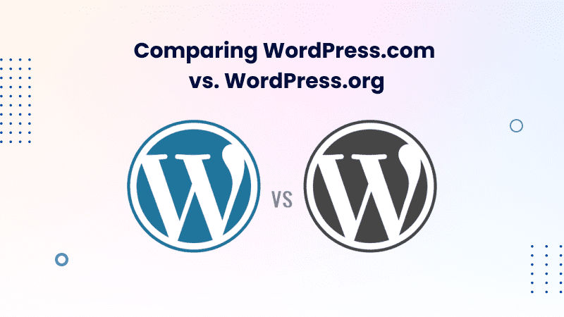 comparing WordPress.com vs Wordpress.org