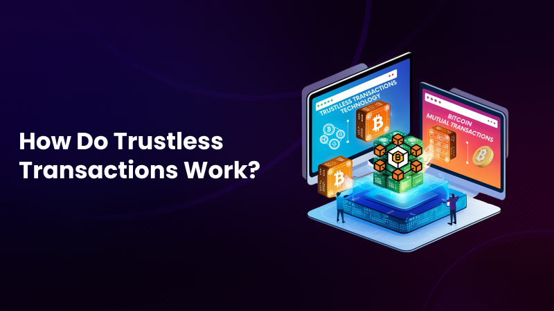 Trust Less Transaction Flow What is Meant by Trustless Transactions in Blockchain?