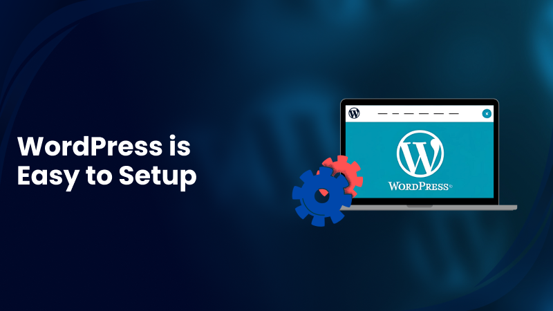 Wordpress is easy to setup