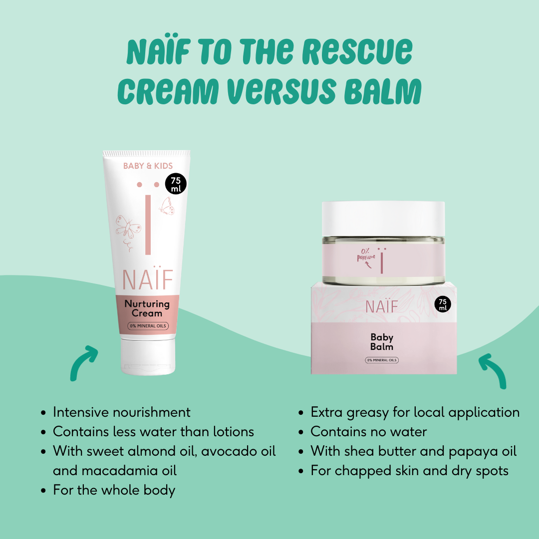 nurturing cream vs baby balm 0% perfume