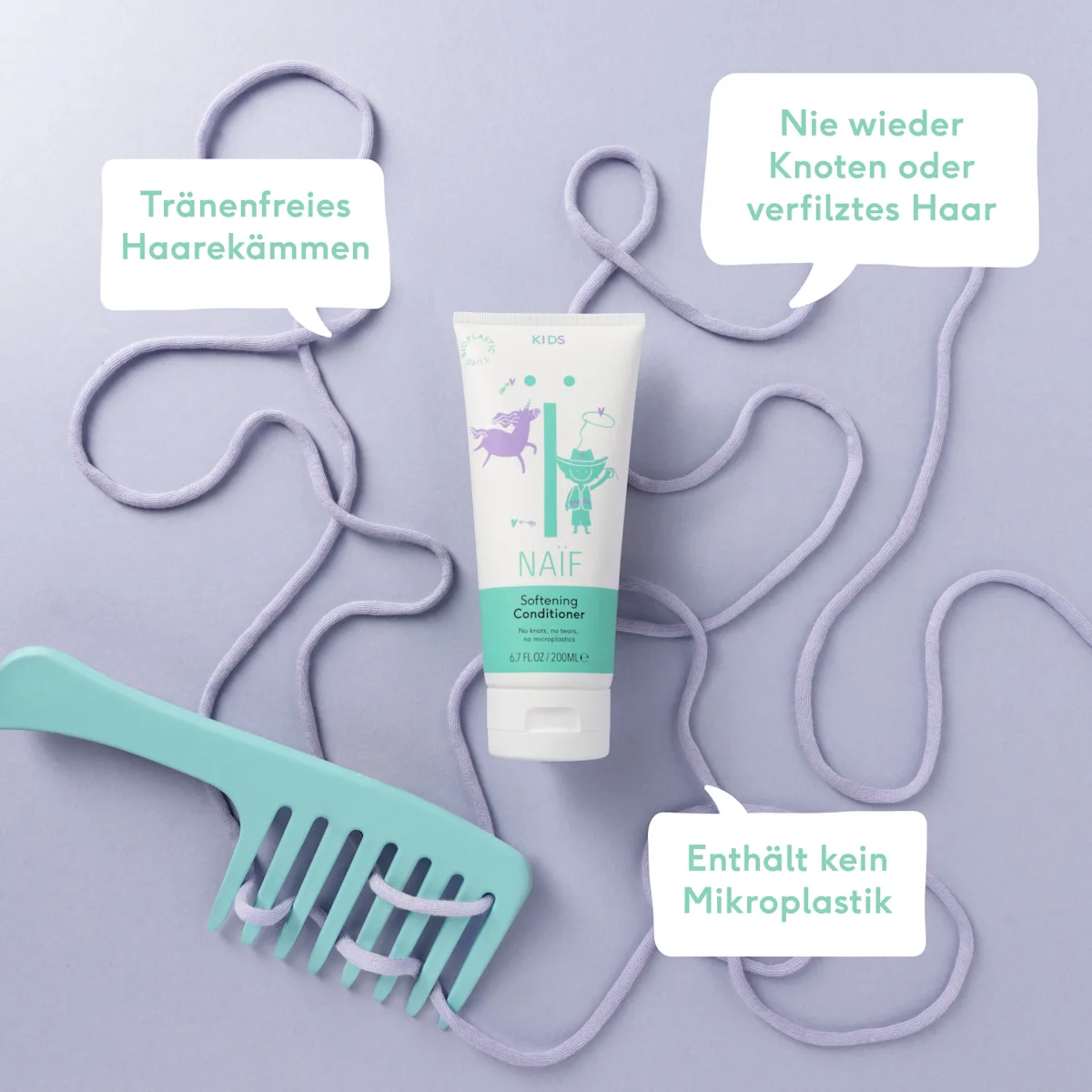 Naif-Kids Packshot+-Softening Conditoner-200ml 2 DE