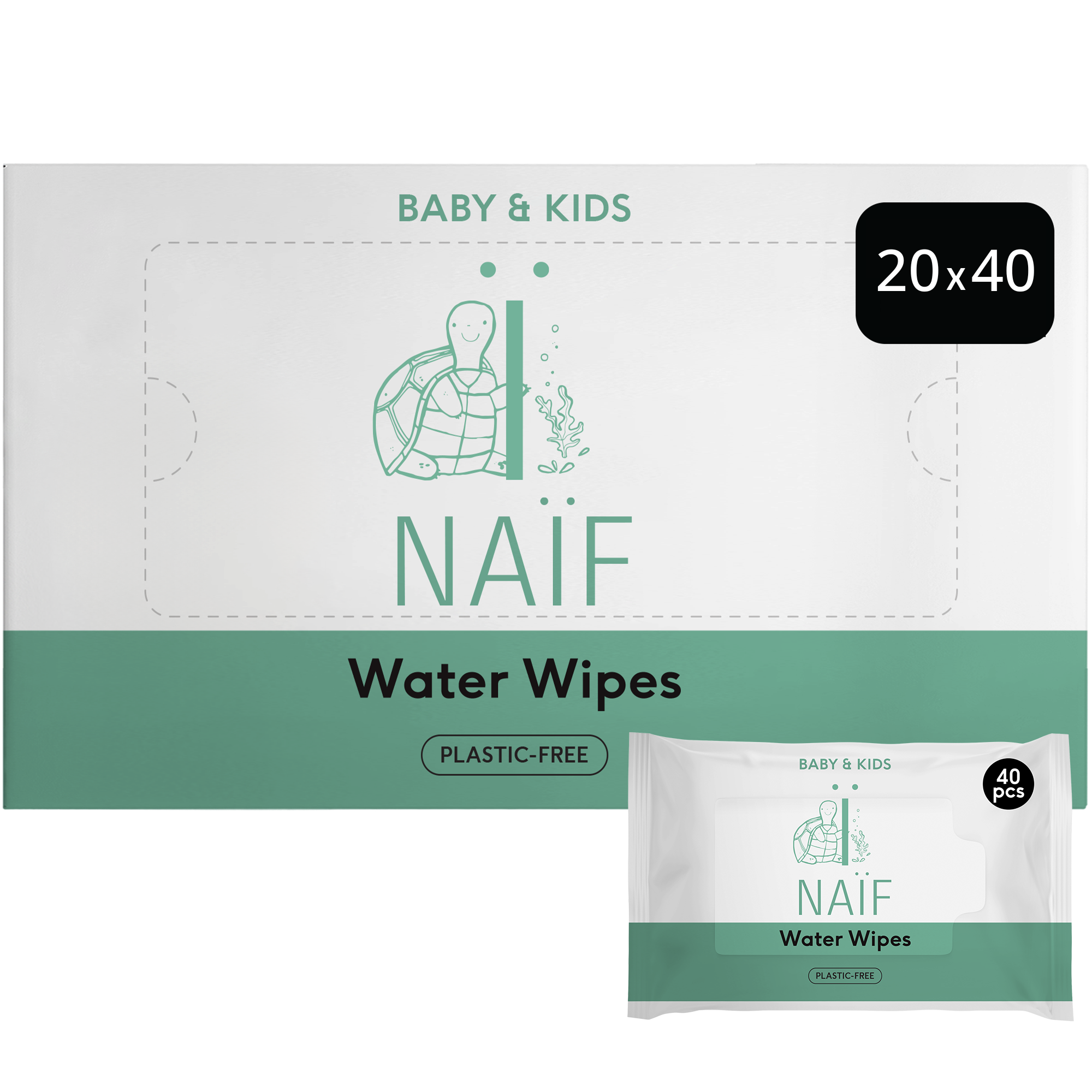 10-pack waterwipes 20x40