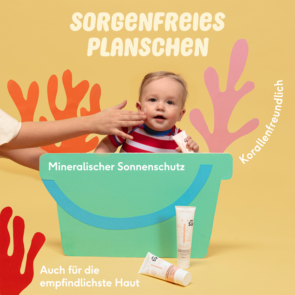 Baby & Kids Sonnencreme LSF 50 | 100% mineralischer Sonnenschutz
