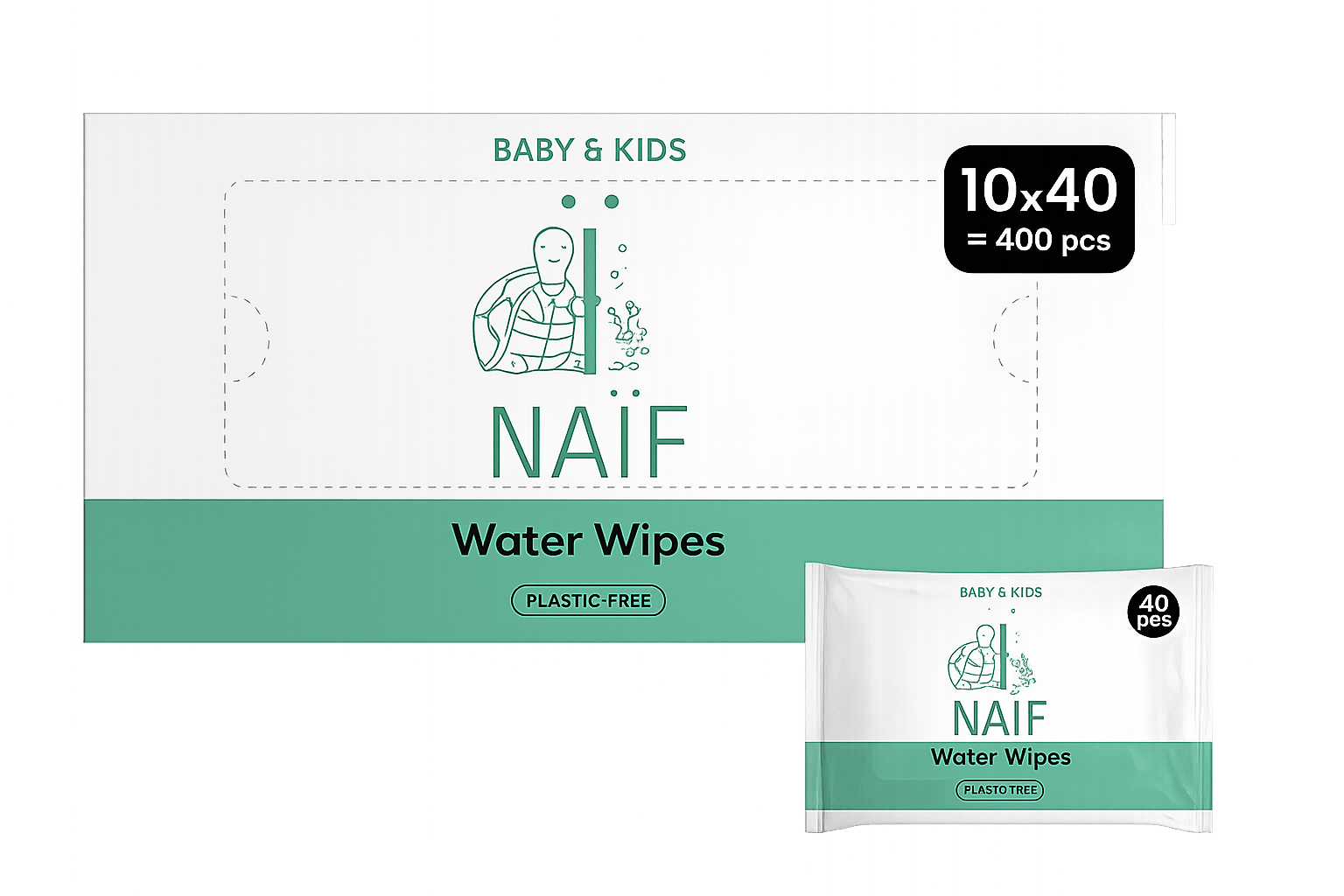 10pack water wipes packshot