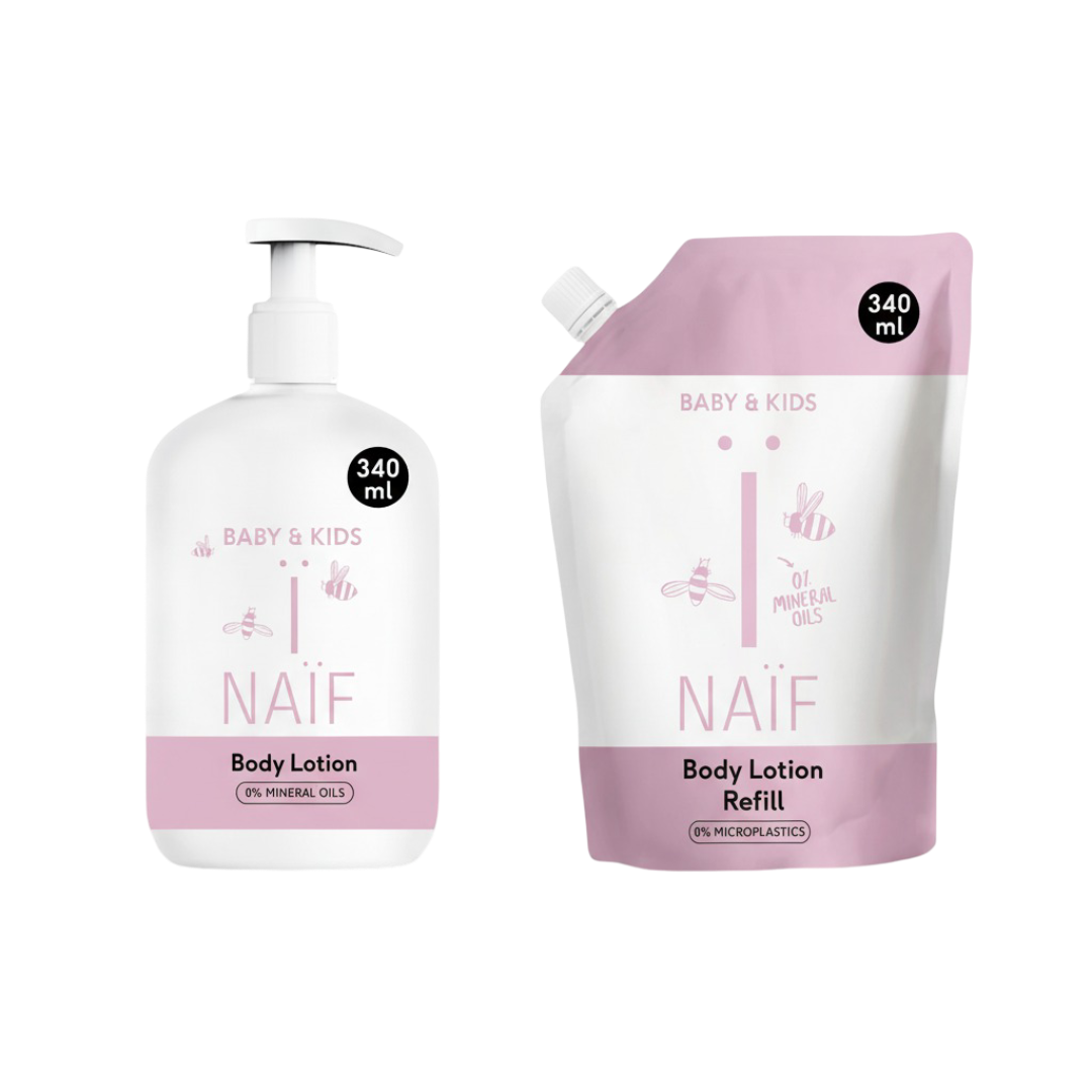 Value Set Soothing Body Lotion Pump & Refill Pack for Baby & Kids 340 ml