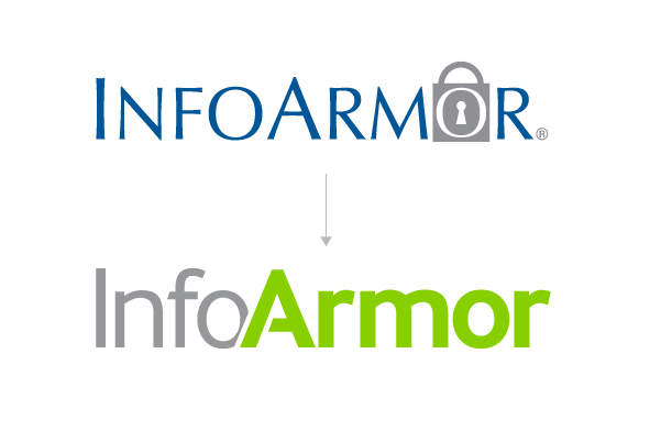 InfoArmor old logo and new logo