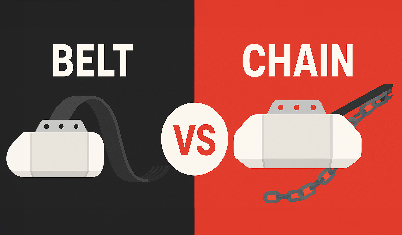 Belt vs Chain Garage Door Opener: Pros and Cons