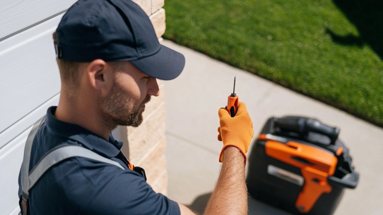 Garage door installer photo