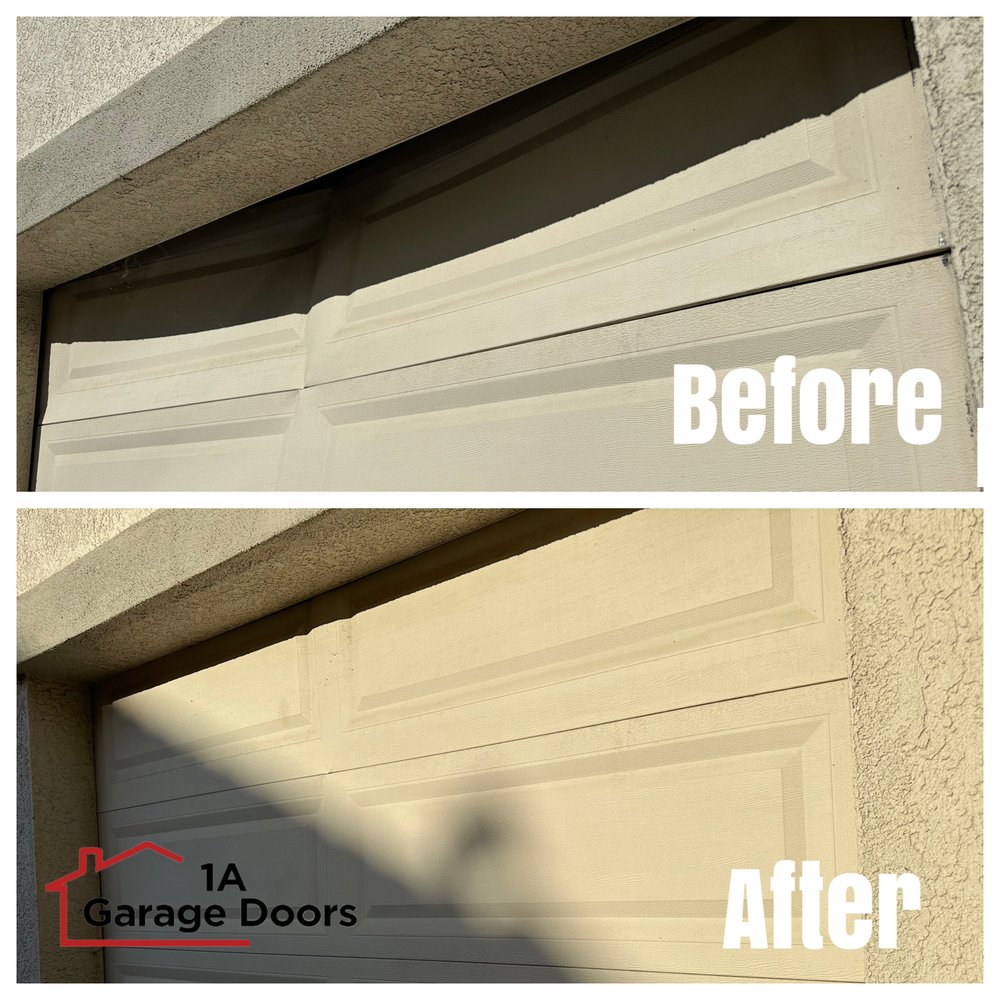 1a garage doors before after