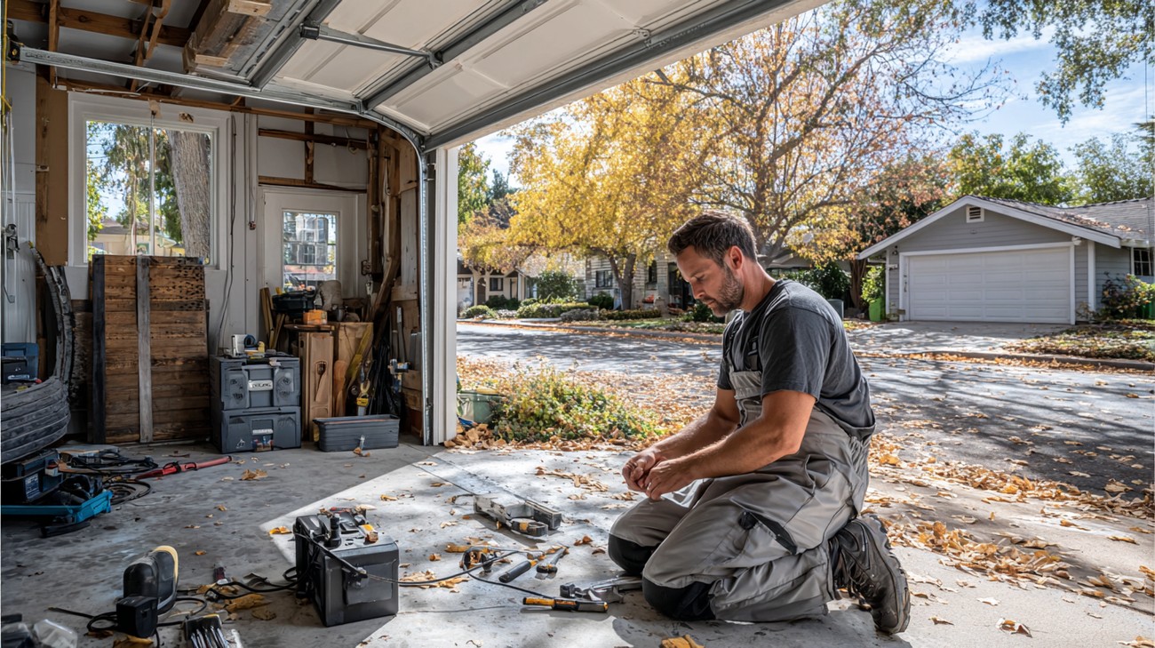 garage door opener repair photo
