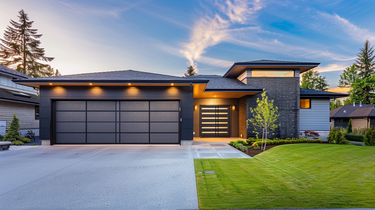 best average garage door size