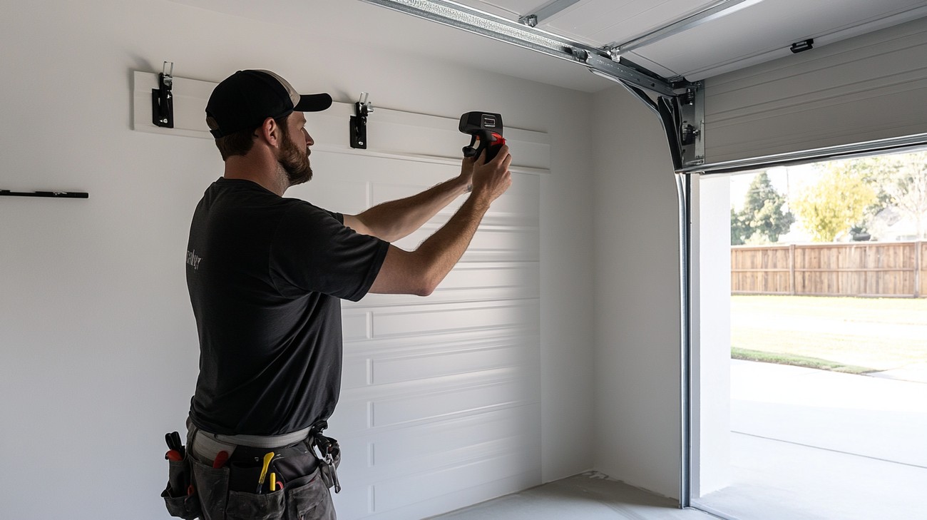 garage door opener installation photo