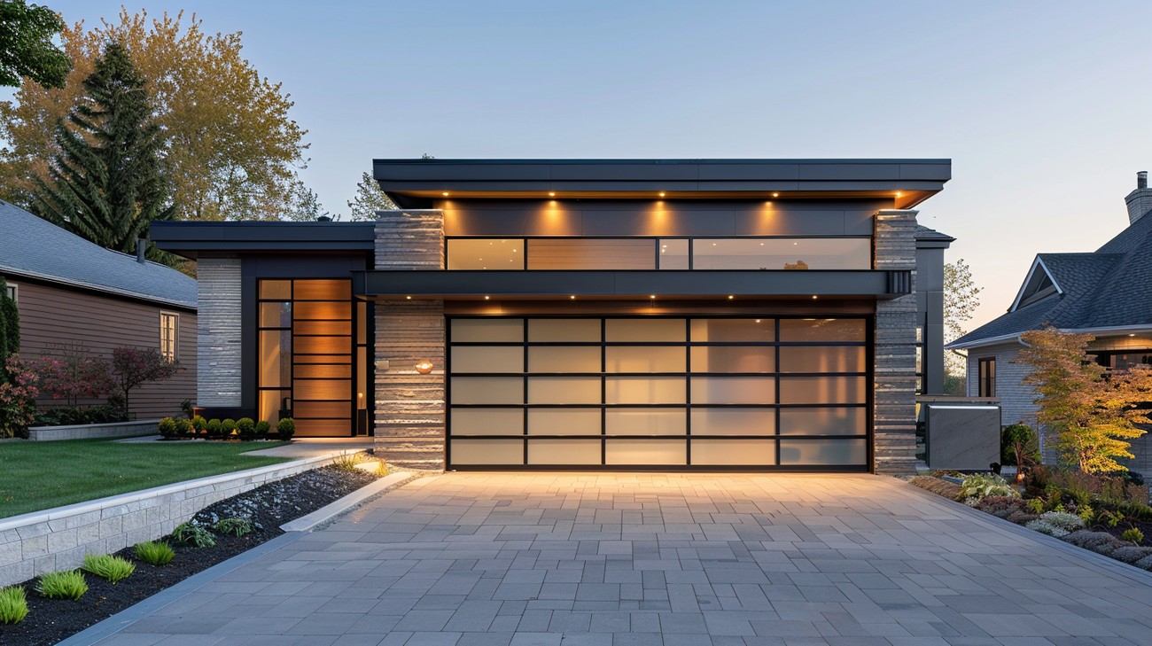 contemporary garage door near you