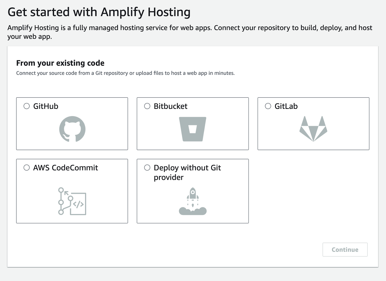 Amplify hosting