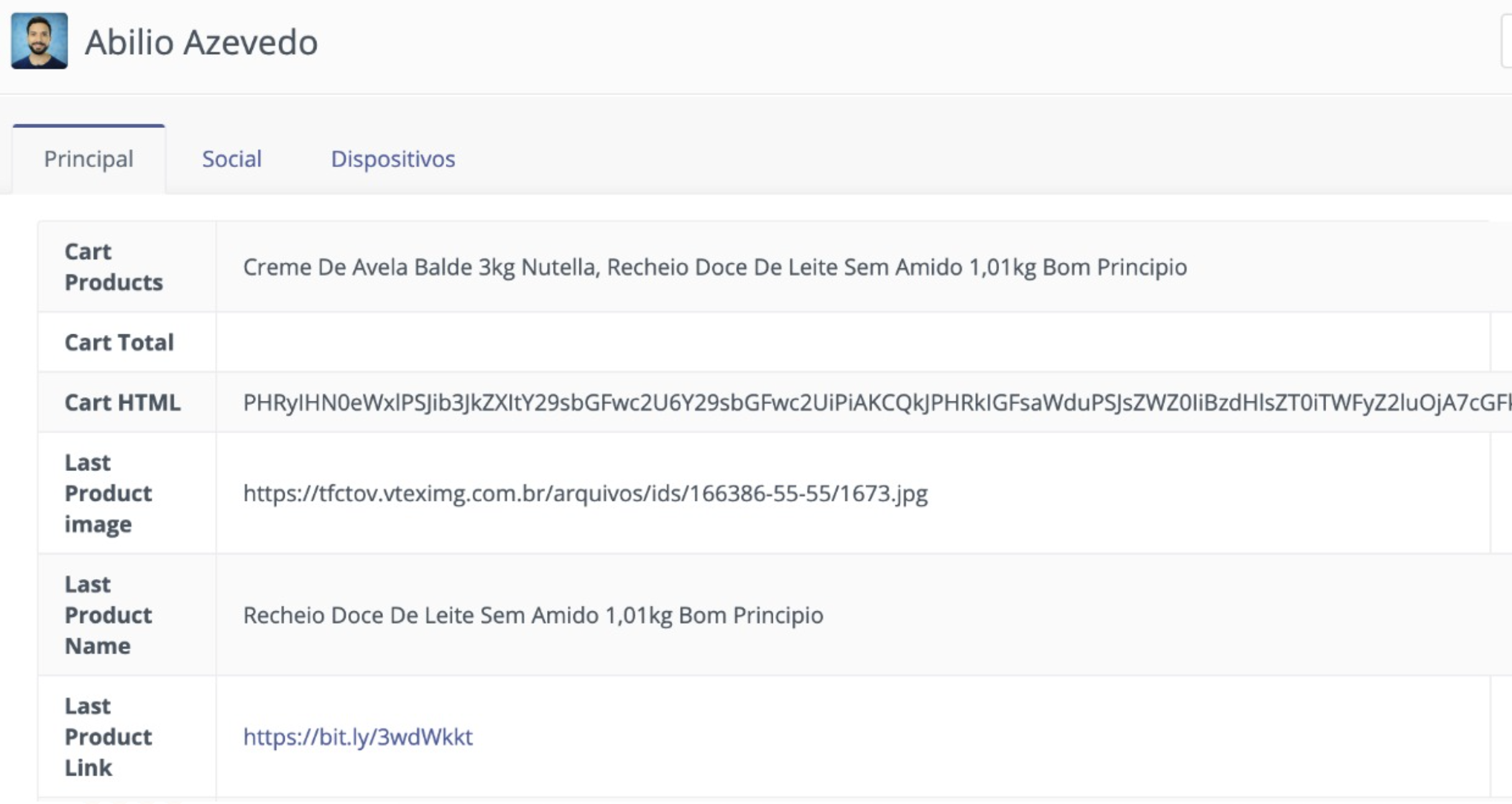 Mautic Contacts Fields