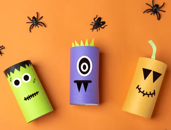 Halloween Costumes and Crafts with Charmin Toilet Paper Rolls