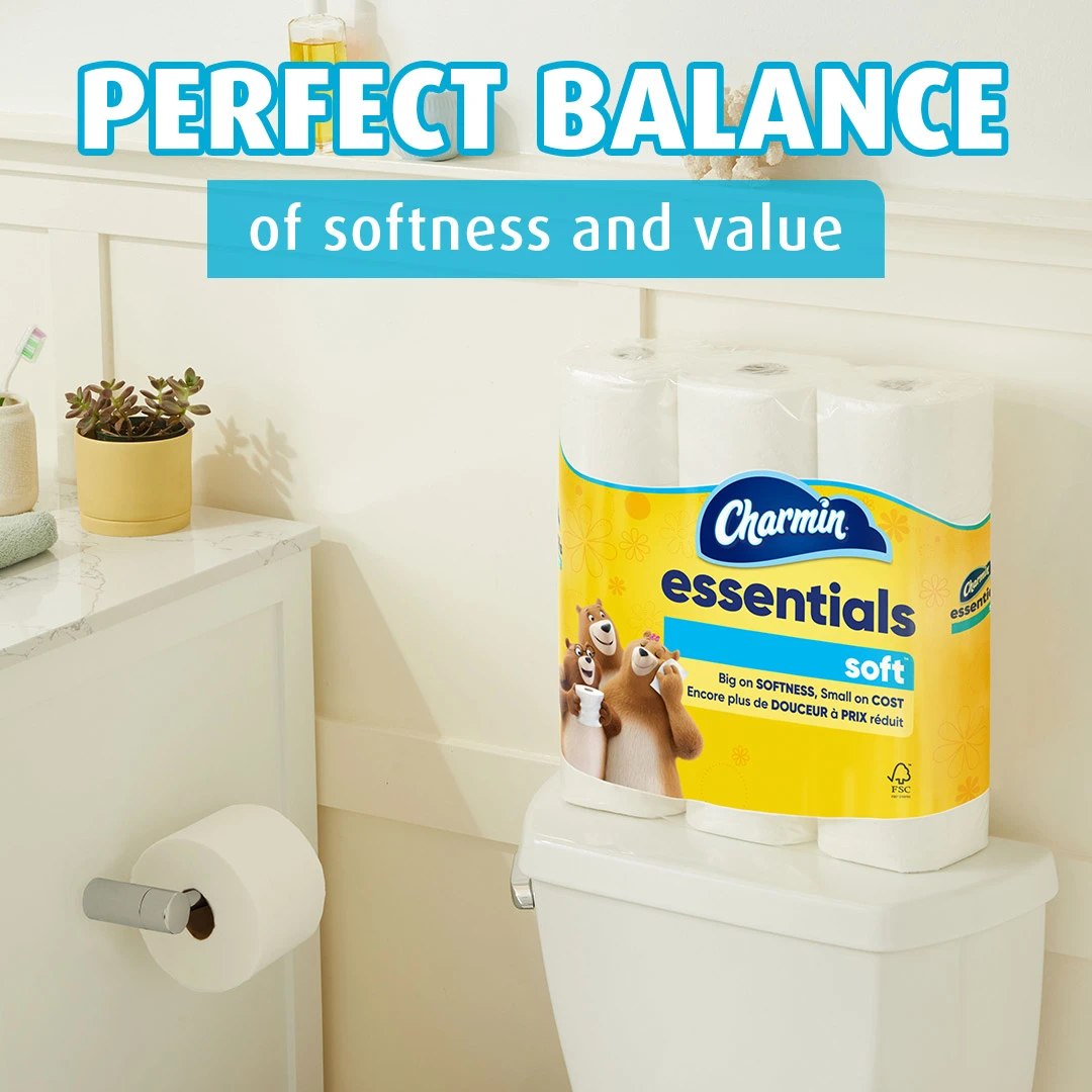 Softer essential toilet paper