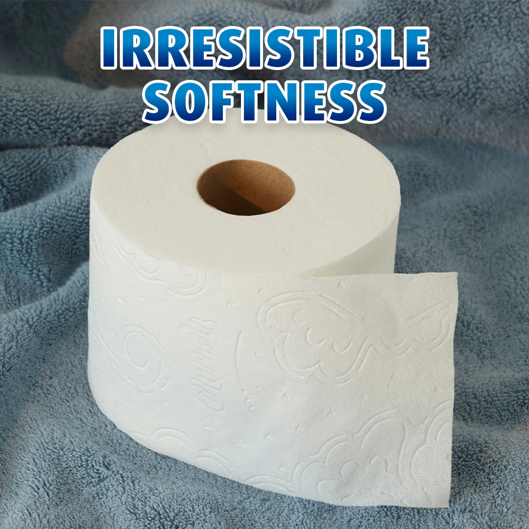 Cushiony softness toilet paper 
