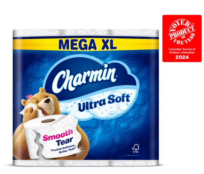 Super Mega XL Roll in its Ultra Soft Smooth Tear package