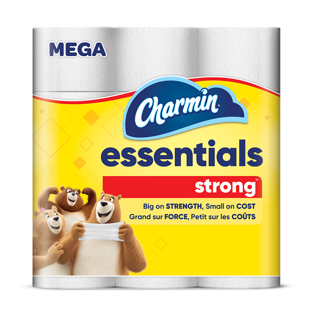 Charmin Essentials Strong Toilet Paper 12 Mega Rolls 