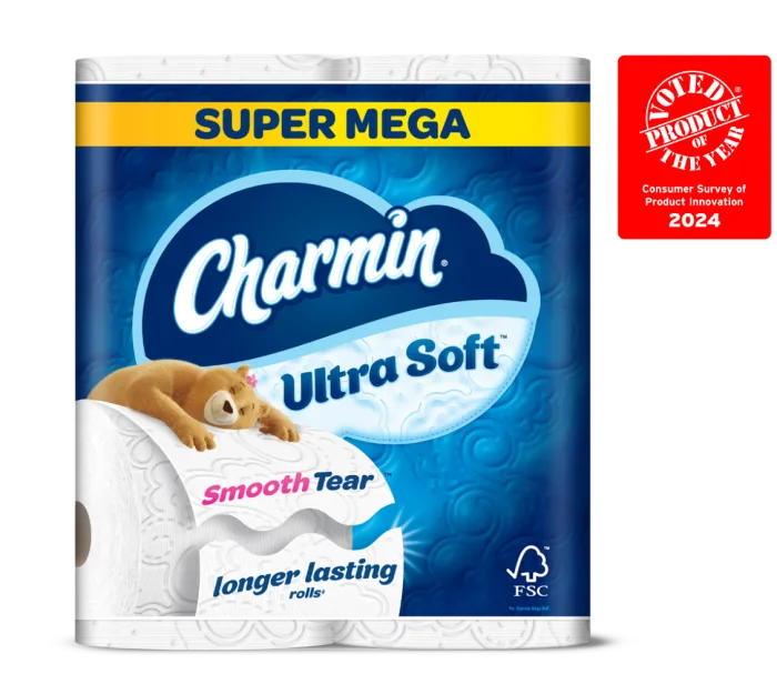 Super Mega Roll in its Ultra Soft Smooth Tear package