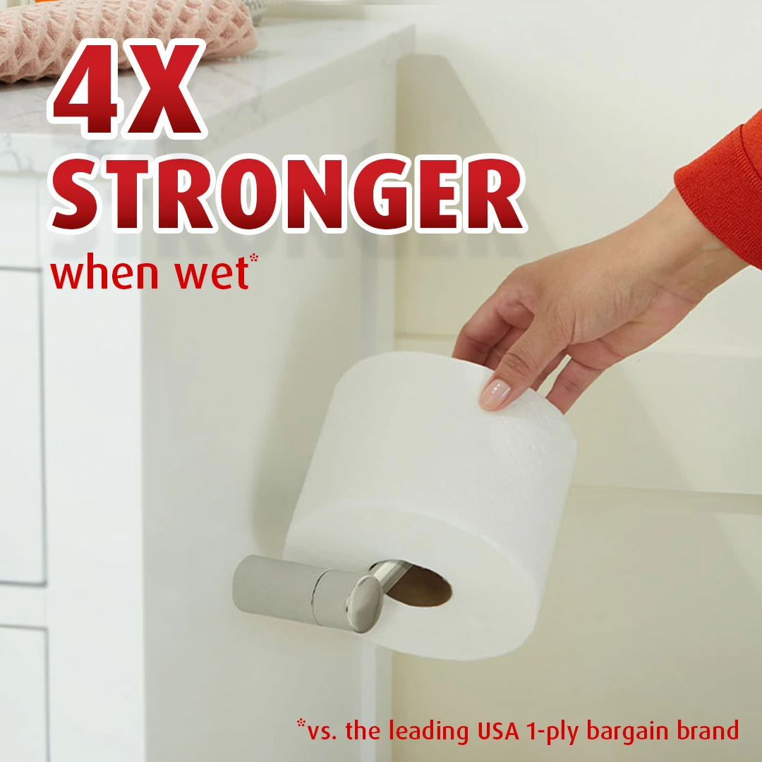 4X stronger & long lasting ultra strong mega roll