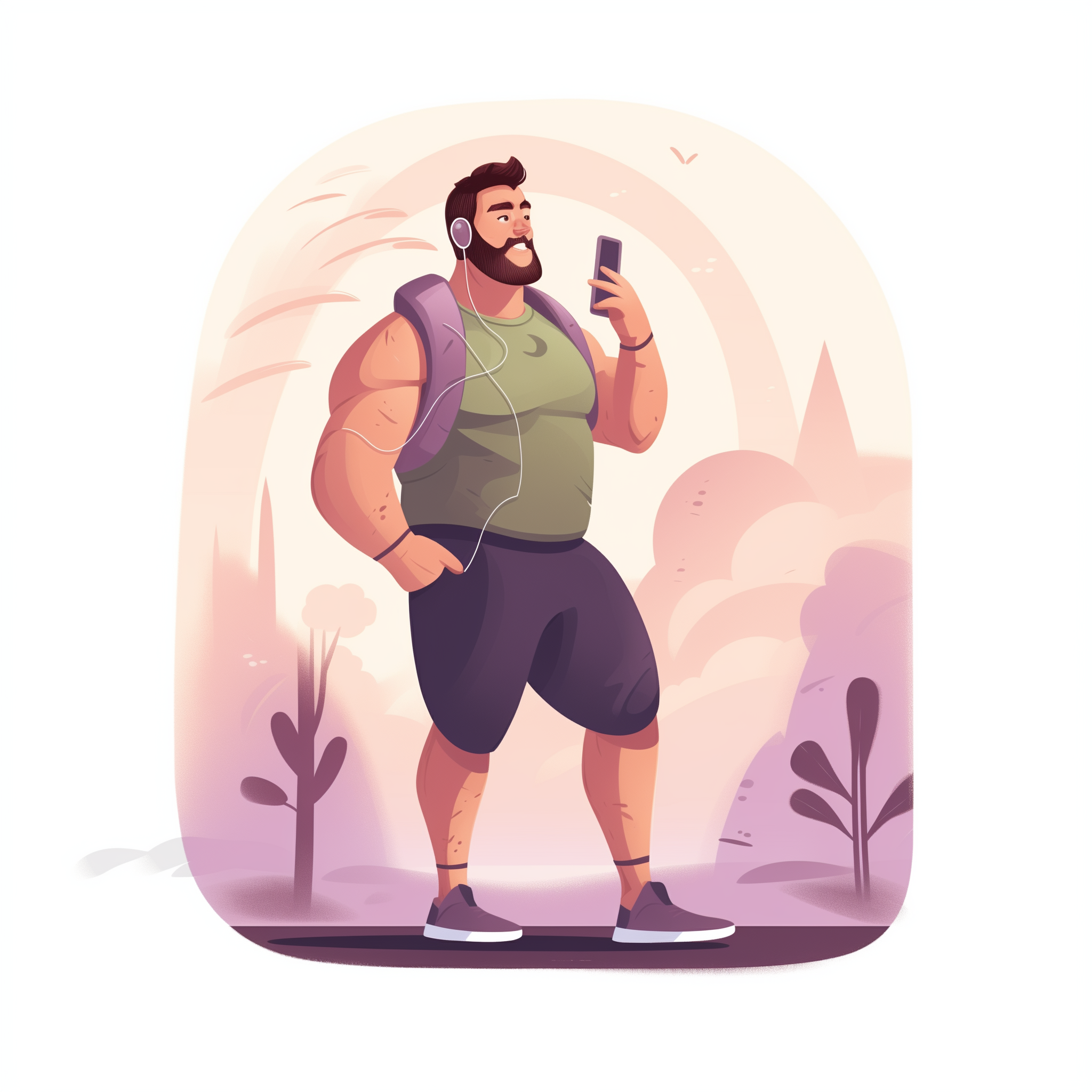 thick male fitness coach standing still outside t bc087ce8-df8b-4b31-aa52-cdf3159cce4a