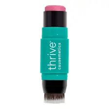 Triple Threat Color Stick Rose Shimmer - Vegan Hydrating Cream Color Stick for lips, face and body
