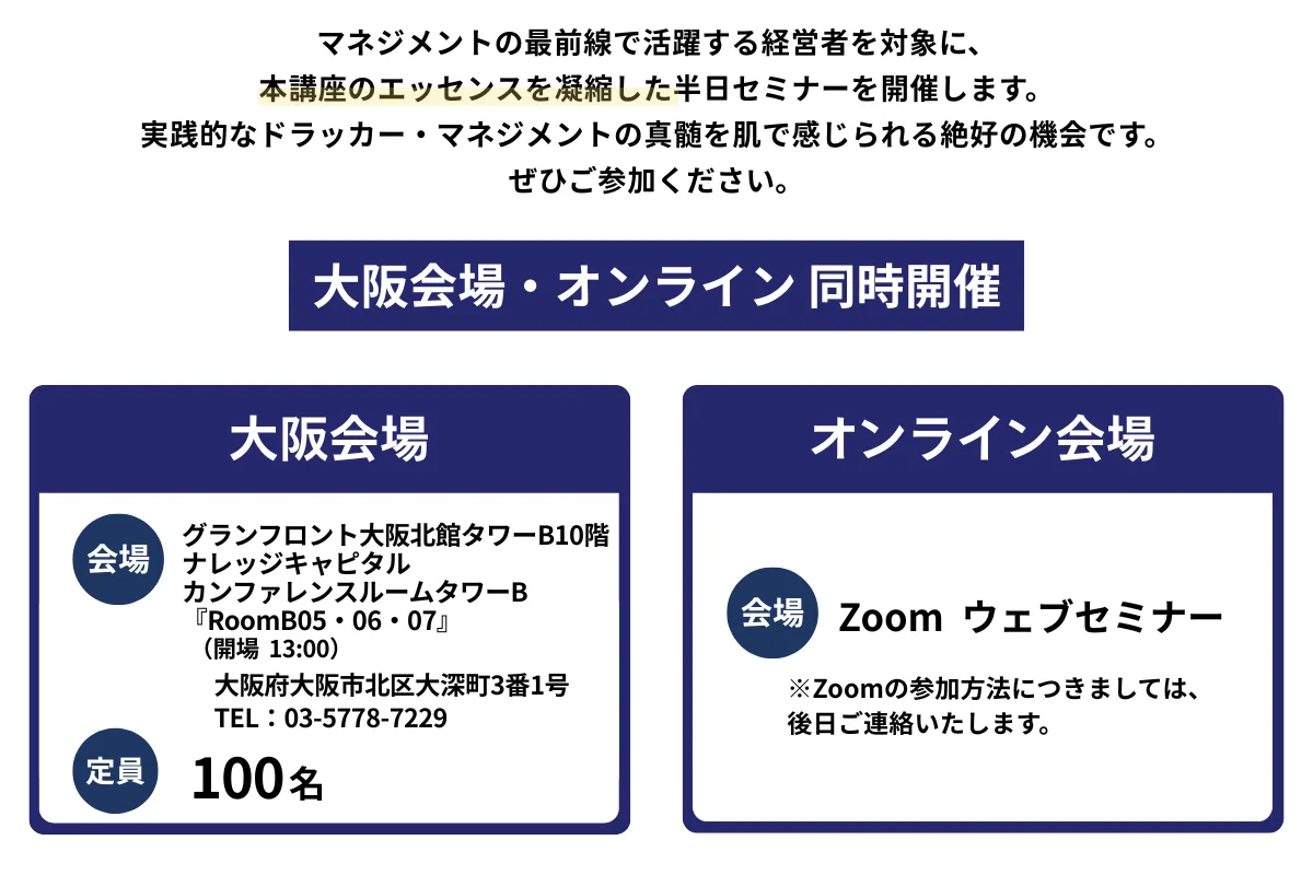 3時間で学ぶ 「ドラッカー・マネジメント」 【9月】 - ダイヤモンド社