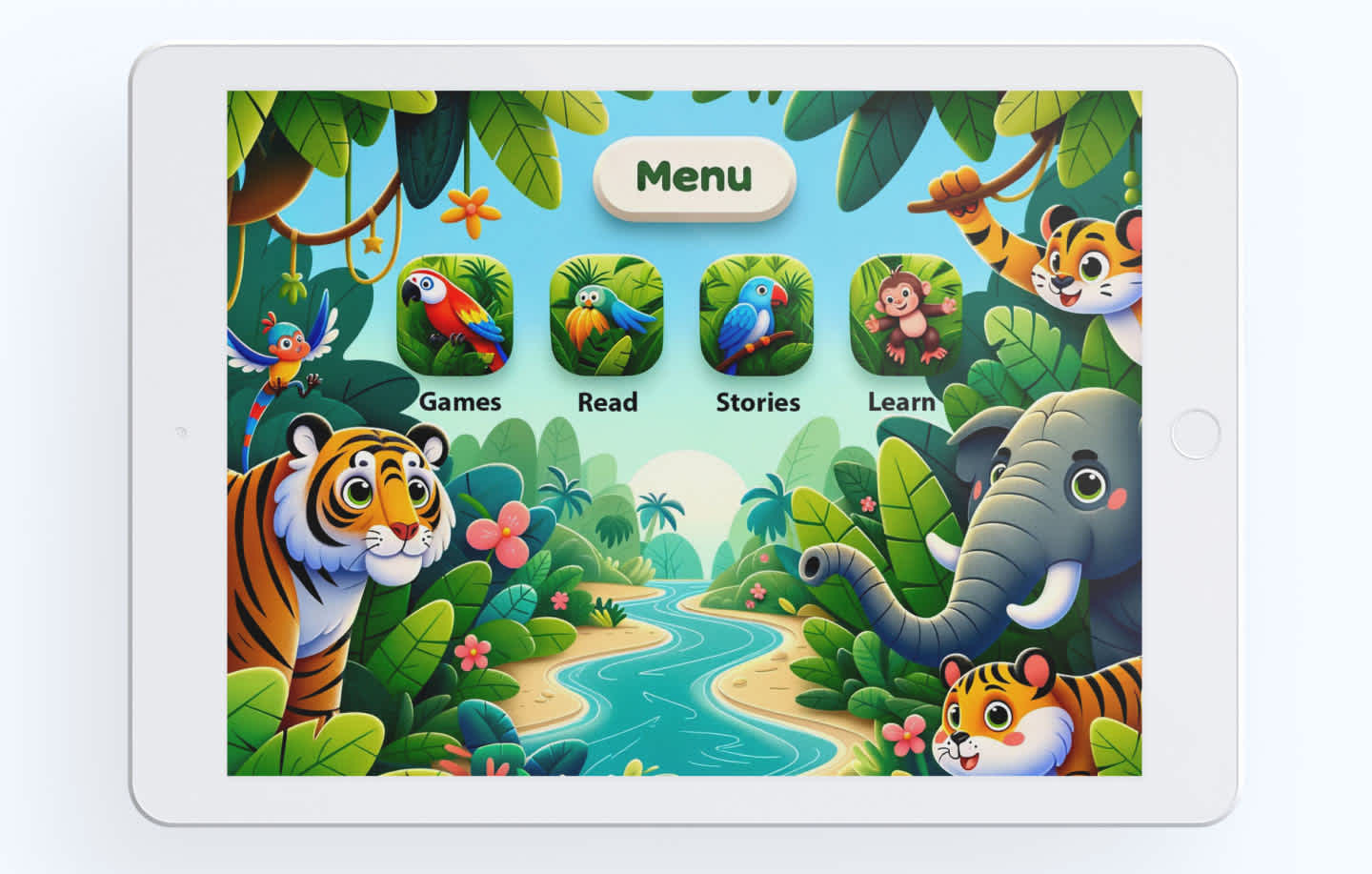 Using vivid colors in UI design for kids