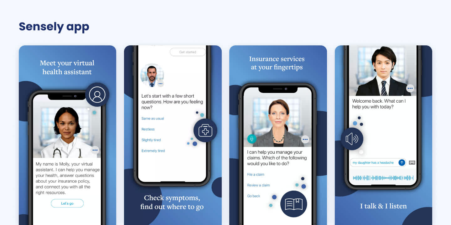 Virtual nursing app Sensely