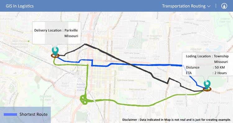 GIS solution in transportation