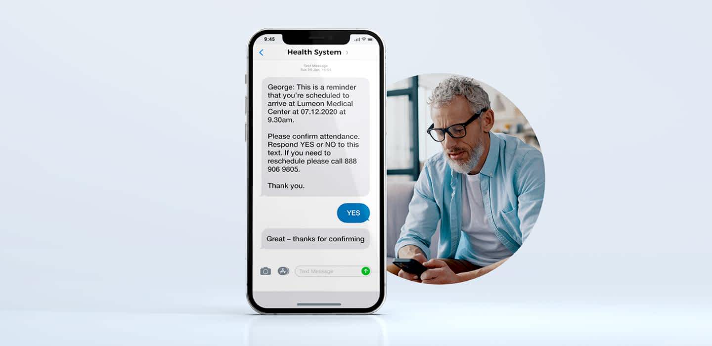 Appointment reminder in a medical practice management app