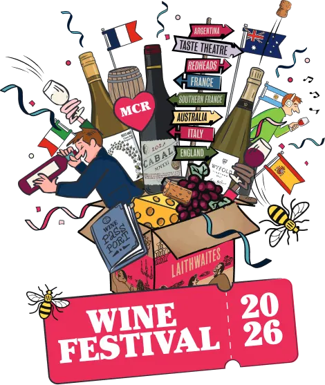 wine festival manchester mob banner