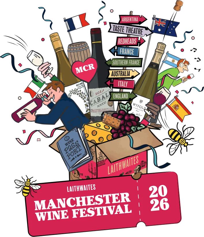 wine festival manchester mob banner