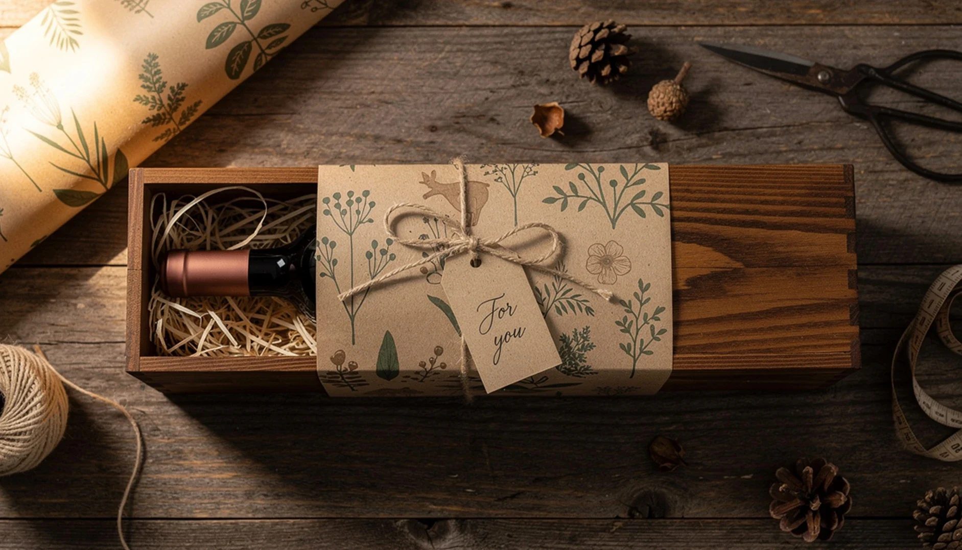 How to gift wrap a wine bottle
