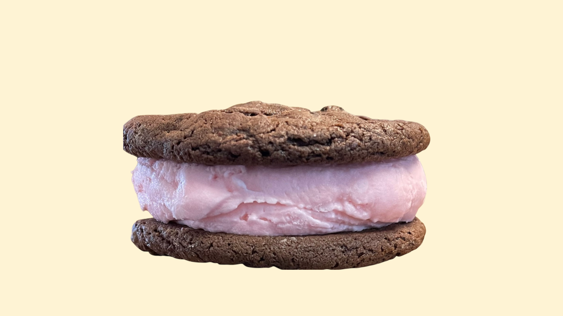Pink Peppermint Ice Cream Sandwich