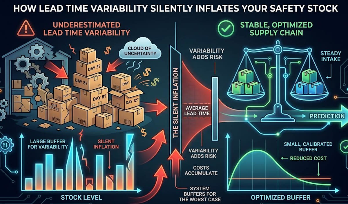 Lead Time Variability Examples How Lead Time Variability Silently Inflates Your Safety Stock | ARK Blog
