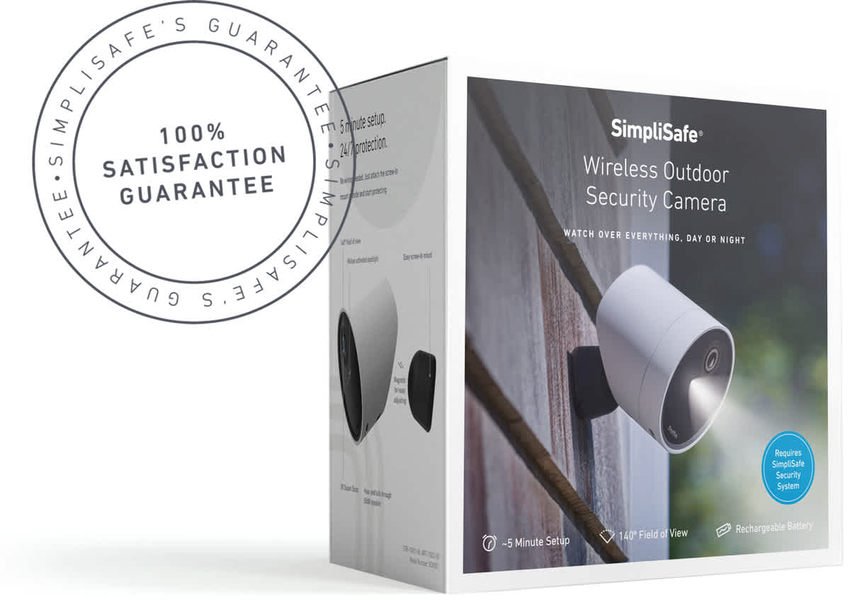 Wireless Outdoor Security Camera SimpliSafe Home Security