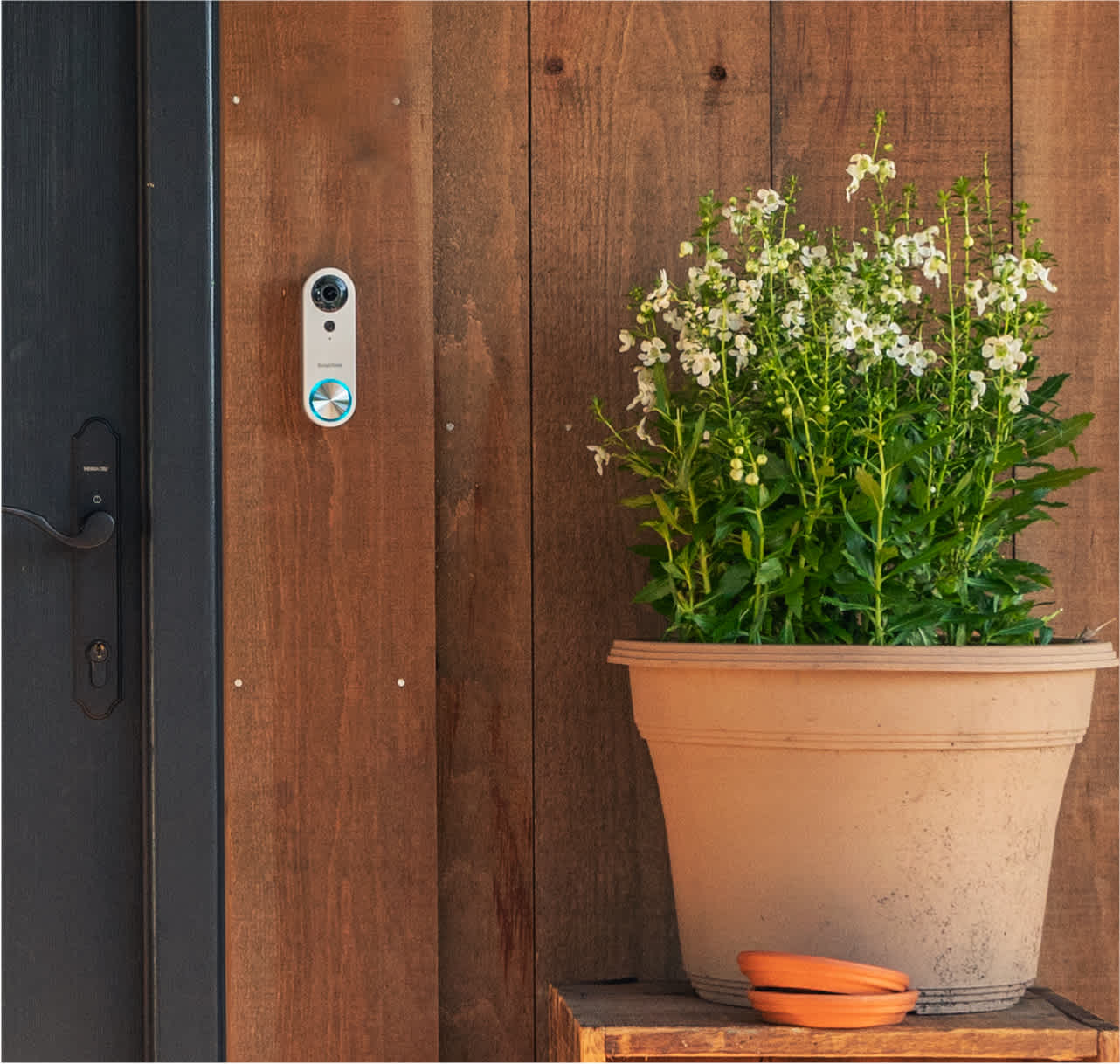 SimpliSafe Doorbell on wall