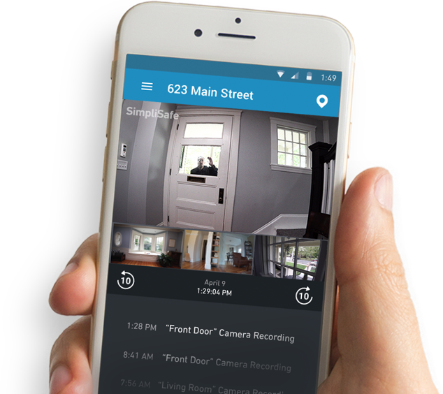 Simplisafe camera best sale app