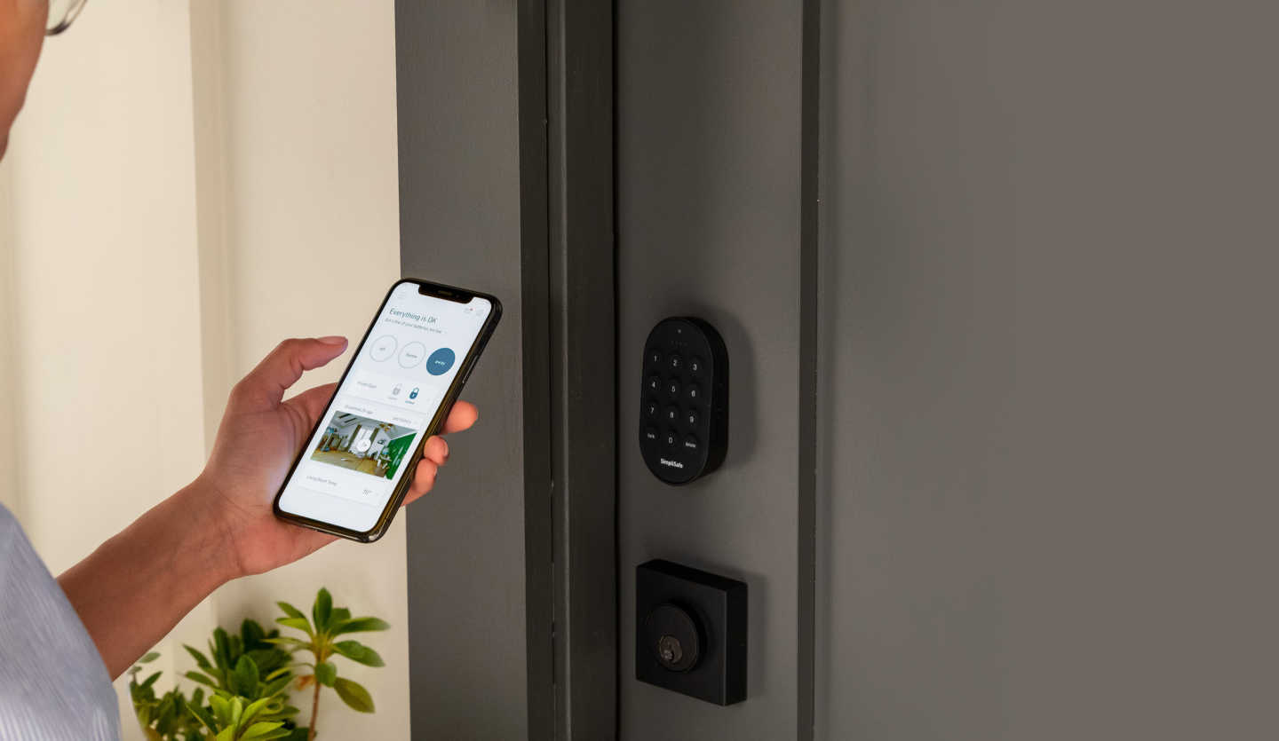 Smart Lock on door unlocked from phone