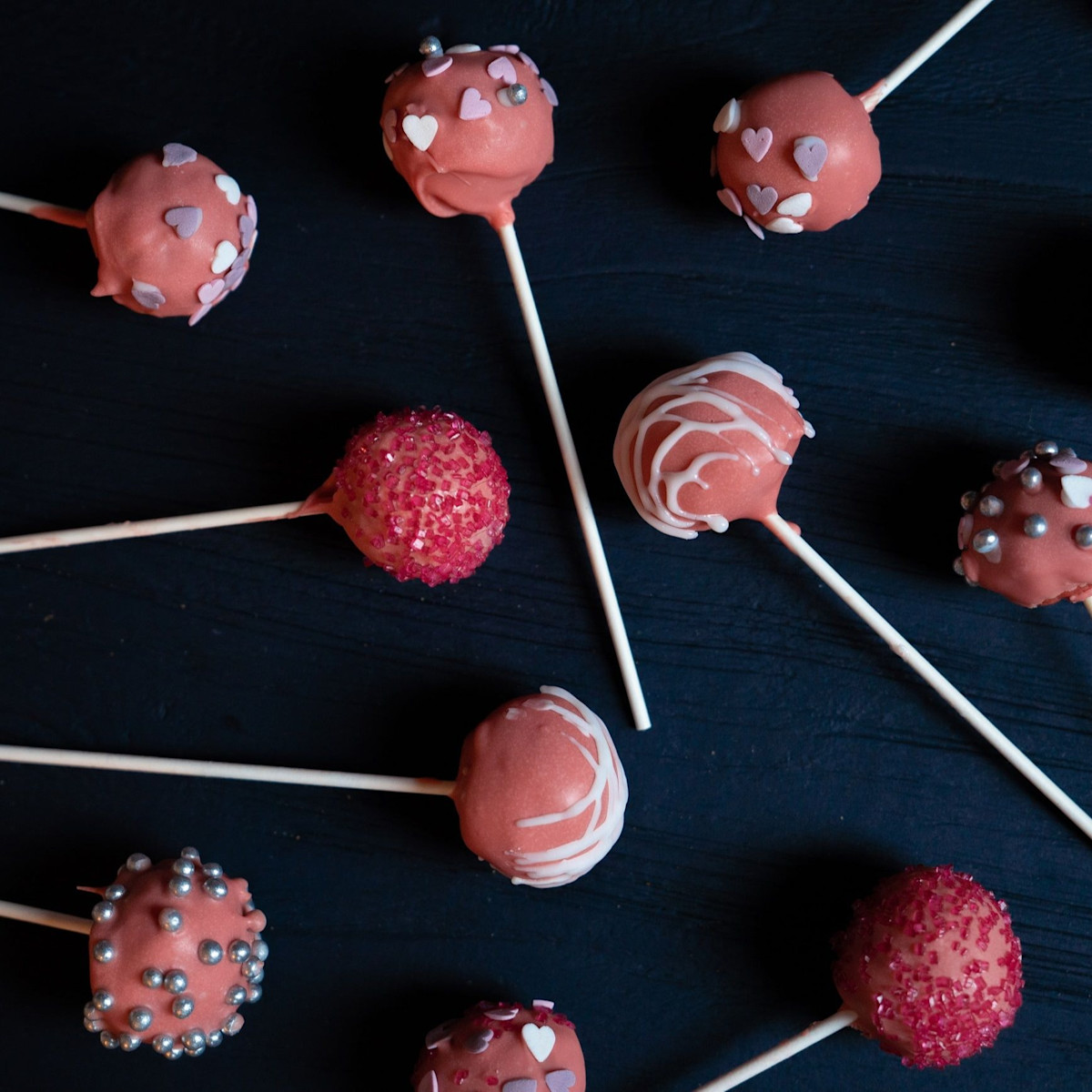 Cakepops met hartjes